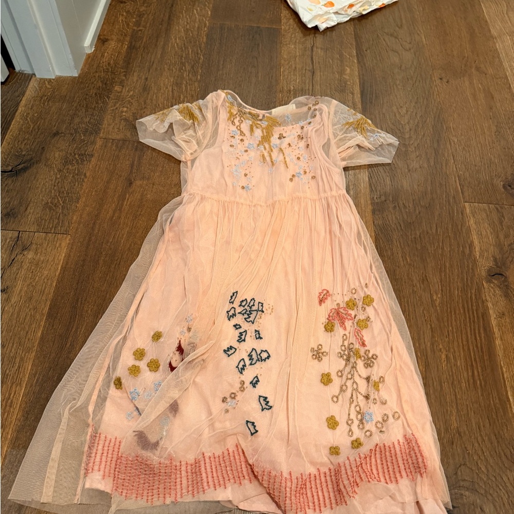Chic Pink Mesh Dress